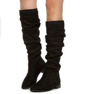 Black Knee High Boots